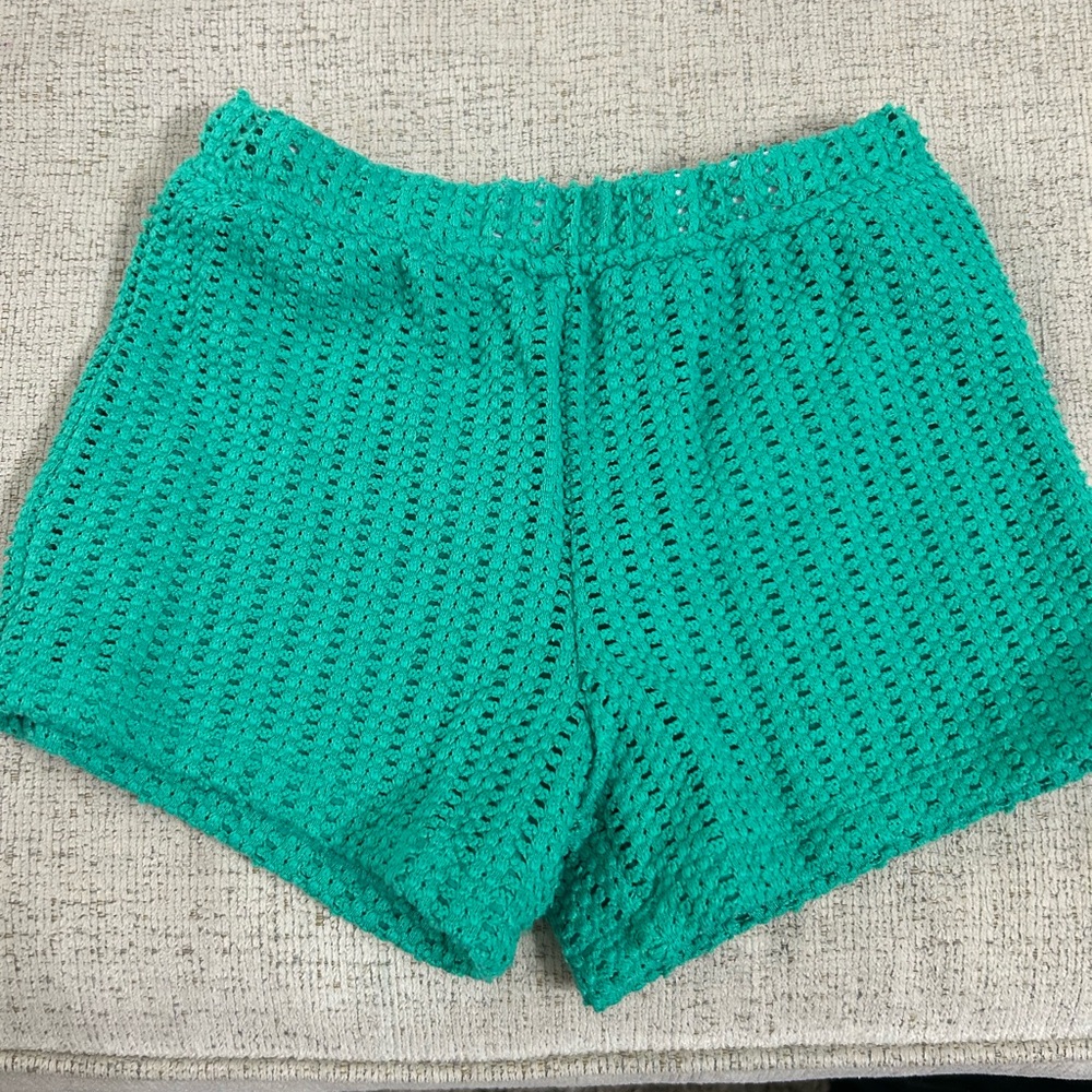 Old Navy Crochet Style Shorts in Teal